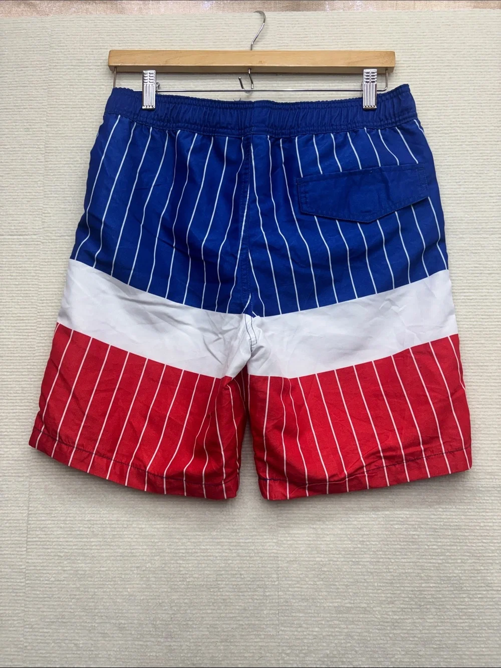 Pabst Blue ribbon | small Blue Red & Blue Men’s swim trunks shorts